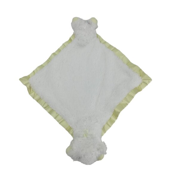 Aurora Baby Lamb Sheep Plush Lovey Lovie Satin Fleece Security Blanket White - Picture 2 of 7